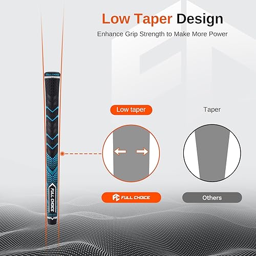 Miniatura 4 de Puños de golf de goma, paquete de 13 unidades, de alta tracción, antideslizantes, textura avanzada, elige entre 13 agarres o 13 agarres con kit de