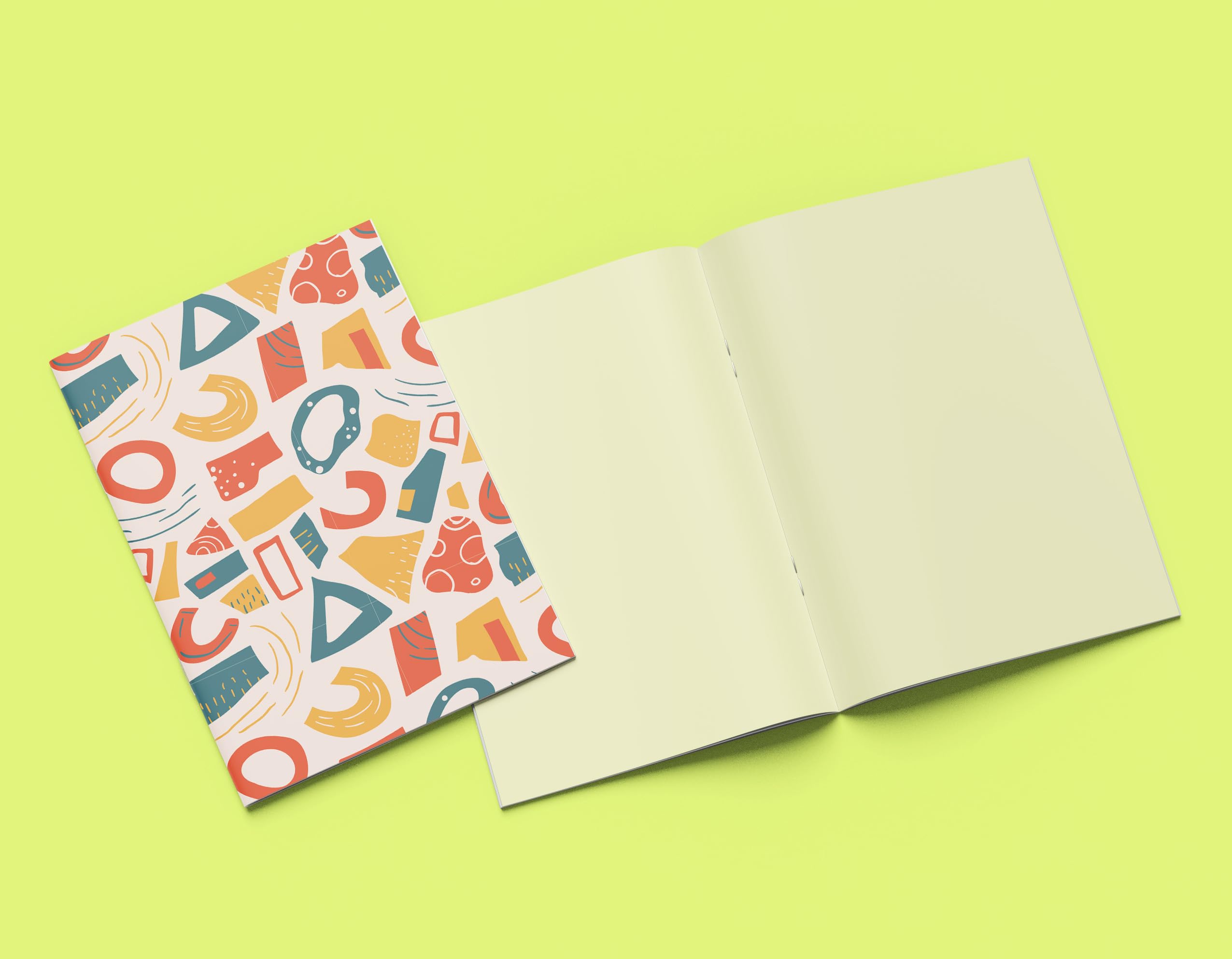 Boho - 3'lü Çizgisiz Defter Seti 4, 14x21 cm, A5 Boyut