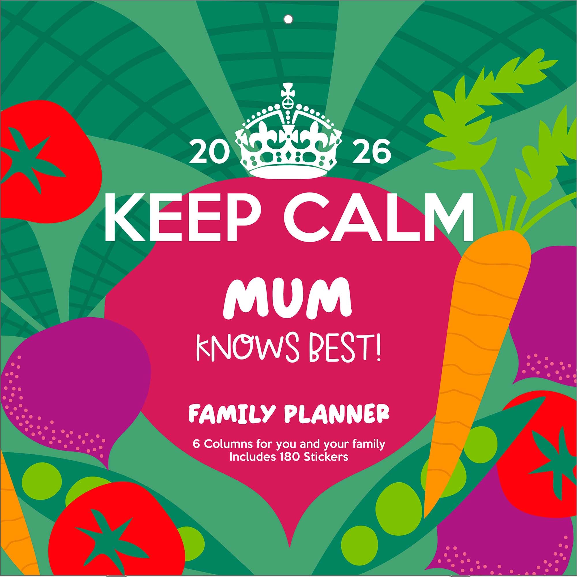 Keep Calm 2026 Family Planner