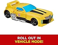 Vista 7 de Transformers juguetes figura de acción heroica de Bumblebee - Figura atemporal de gran escala, se transforma en coche de juguete amarillo, 11