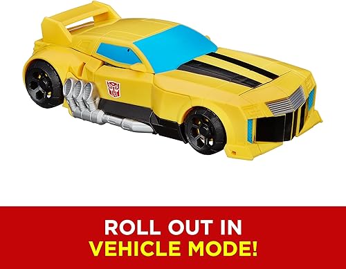 Vista 7 de Transformers juguetes figura de acción heroica de Bumblebee - Figura atemporal de gran escala, se transforma en coche de juguete amarillo, 11