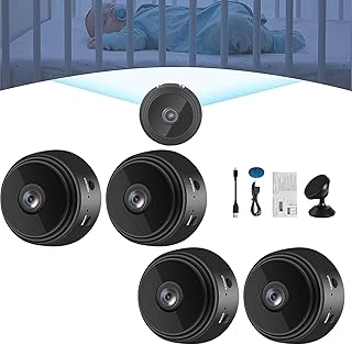 Xintianwang Spy Focus Magnetic Mini Security Camera, Camtrix Magnetic Mini Security Camera Outdoor, Mini Wireless Wifi Camera 1080p HD, Night Vision Motion Detection Security Cam Covert Cameras (4)