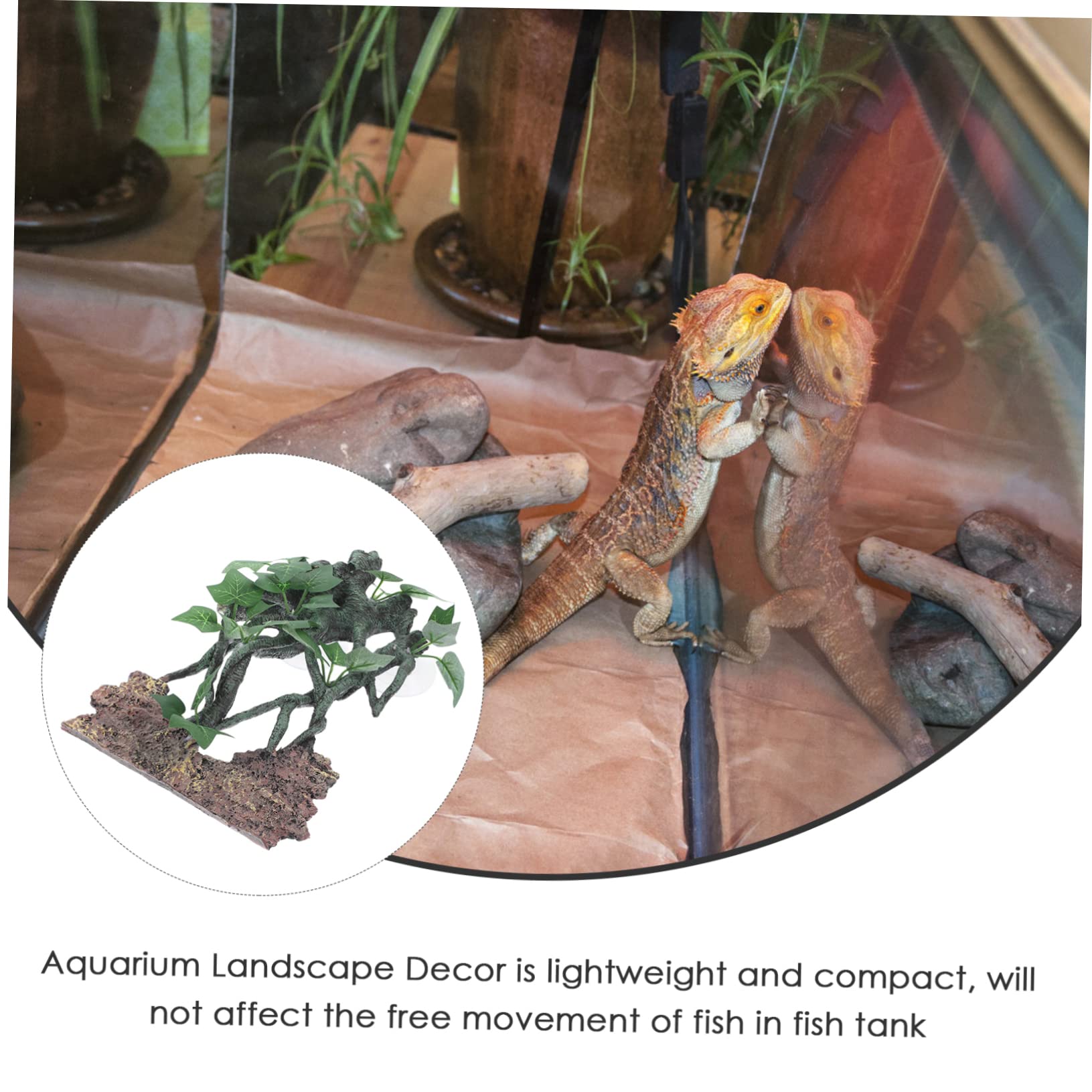 Decorazione Acquario Resina Artificiale Rami Simulati Per Pesci Accessori Per Acquari Design Realistico e Sicuro Elemento Decorativo Per Ambienti Acquatici