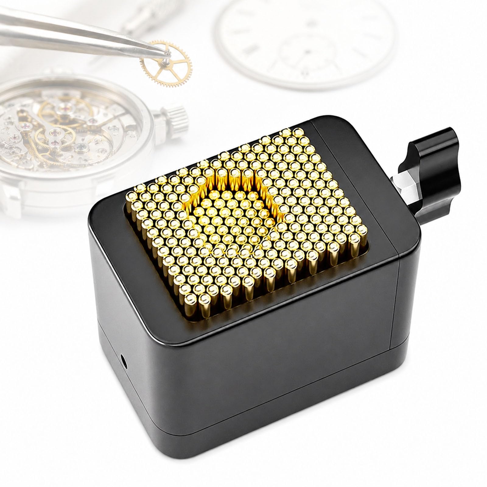 Watch Repair Fixing with 195 Fixed Pile, Universal Watch Movement Parts Holder, Adjustable Rotation Base with Stainless Steel Construction for Watch Repair Shops and Daily DIY Watch Maintenance