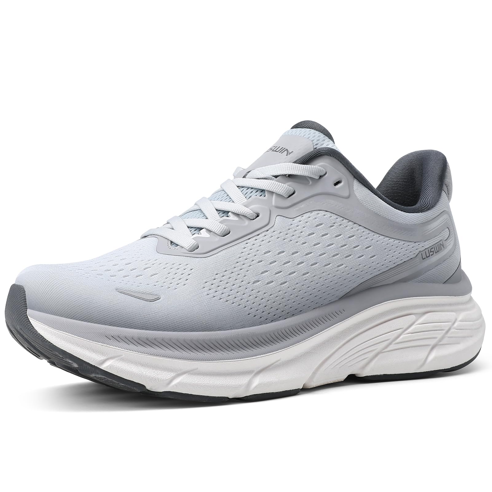 luswin Men's Walking Shoes Lightweight Breathable Cushioning Running Shoes Athletic Tennis Workout Gym Non Slip Comfortable Fashion Sneakers-picture-25