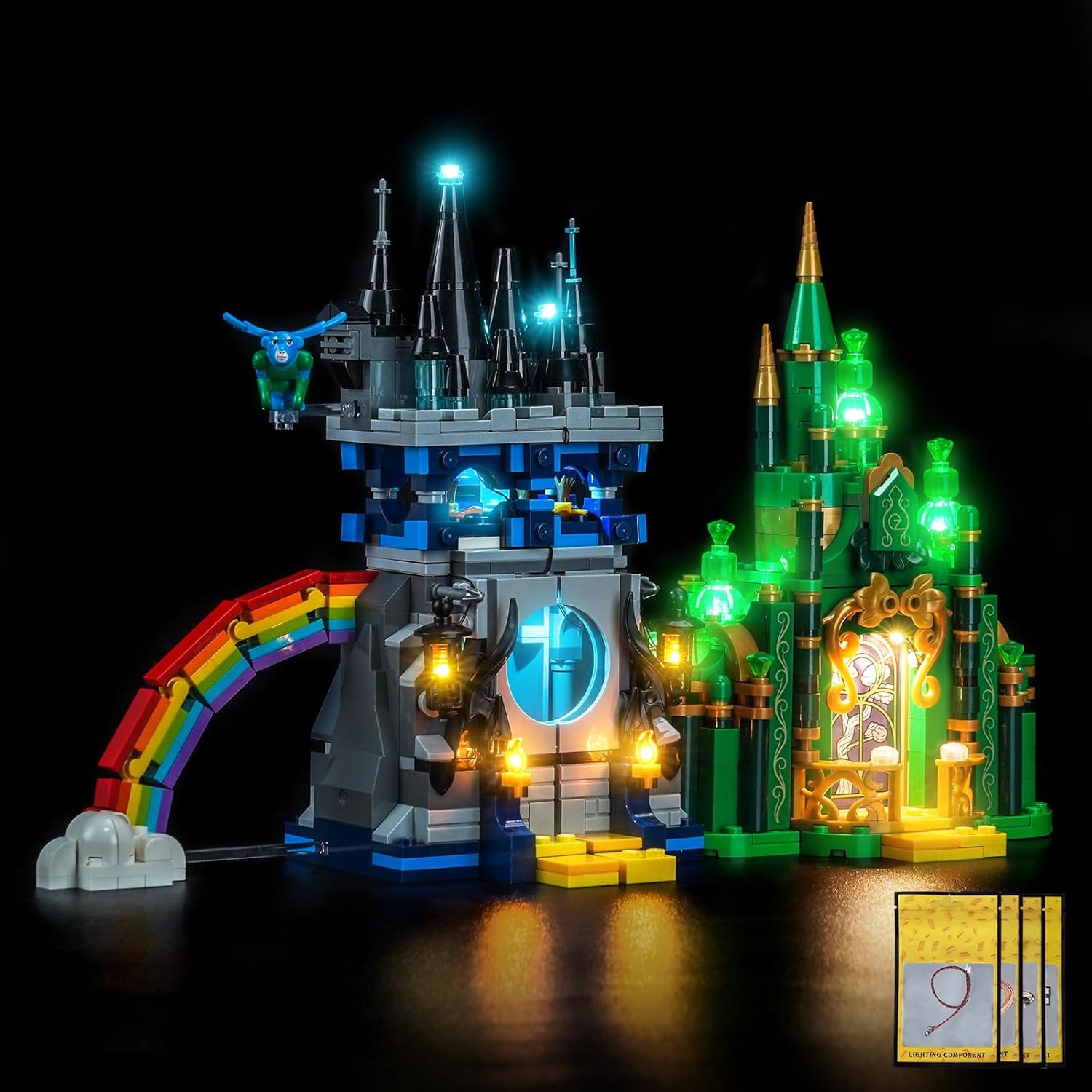 LED Lighting Compatible with Lego Emerald City & Kiamo Ko Castle 75689 - JUST Lights,Light Kit Compatible with Lego Wicked 75689,Model NOT Included