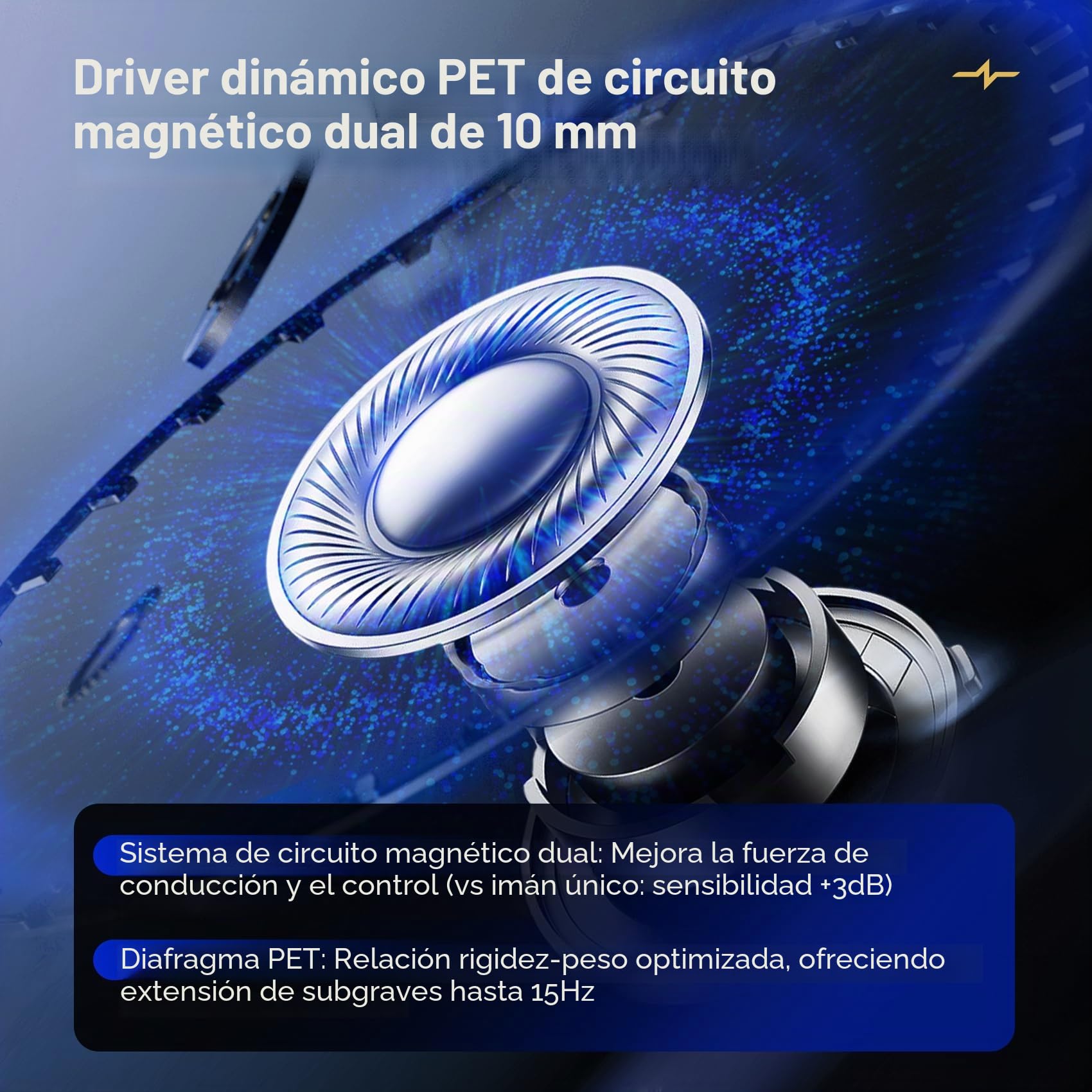 Yinyoo CCZ CZ10 IEMs Gaming con micrófono 4BA+1DD en el oído Monitor HiFi Auriculares con cable con doble imán PET de 10 mm Controlador dinámico Auriculares para juegos con cable desmontable de 2