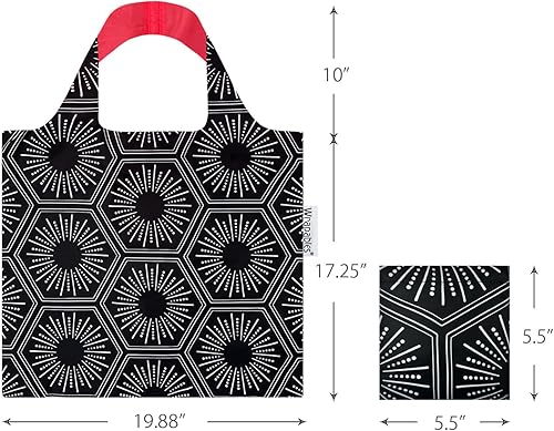 Miniatura 2 de allydrew Allybag - Bolsa de comestibles plegable y ligera reutilizable, Starburst