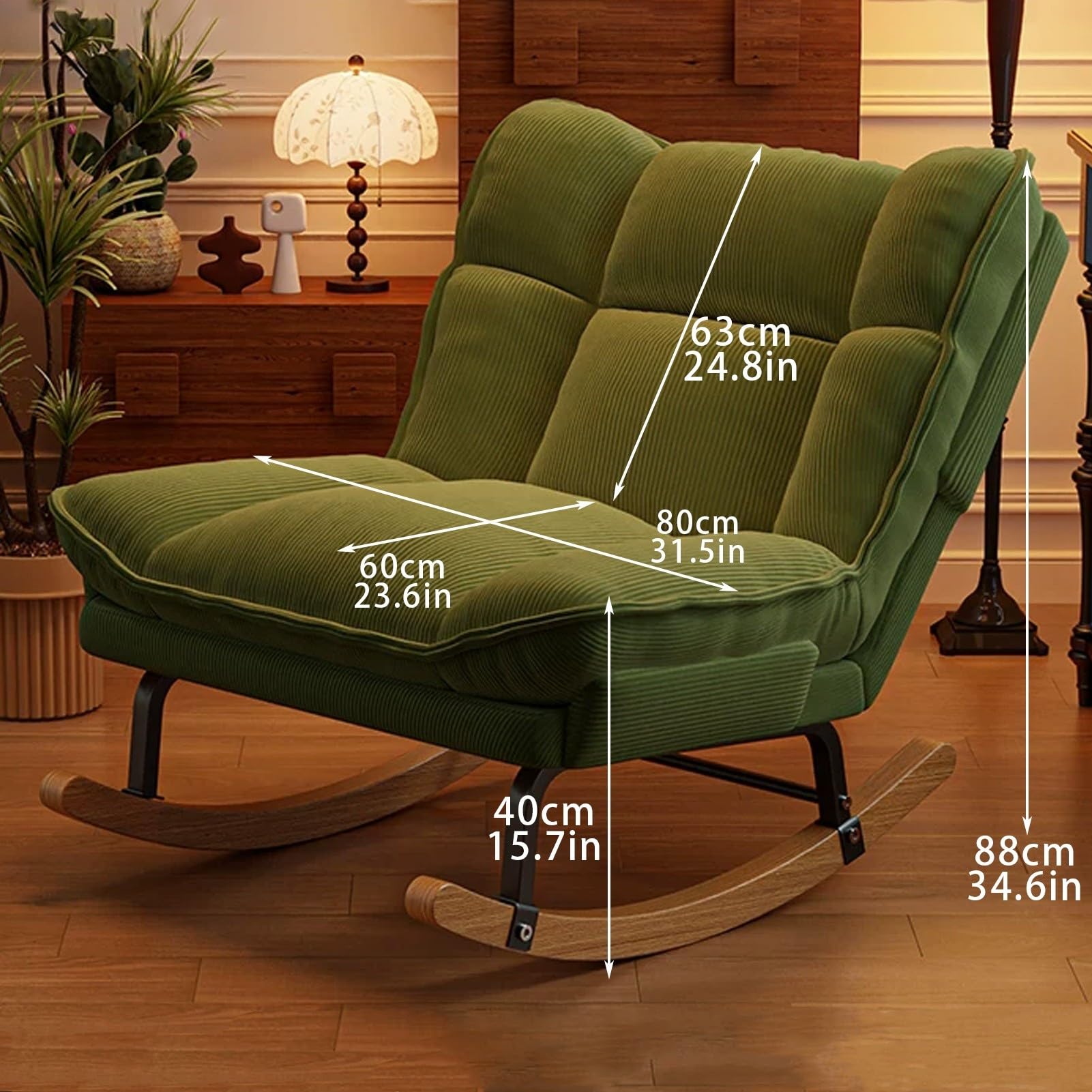 Fotel Bujany, Ergonomiczny Fotel Rozkładany z 3-pozycyjną Regulacją Oparcia