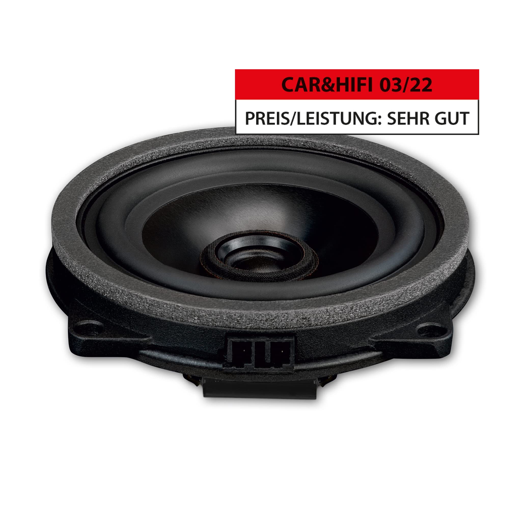 EMPHASER EM-BMWR1 – 10 cm Koaxial System, Autolautsprecher, kompatibel mit BMW und MINI, Plug & Play Lautsprecher Set für Türeinbau