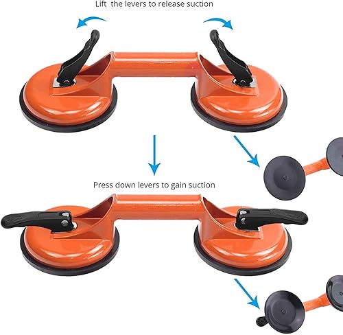 Miniatura 3 de Herramienta fijadora de huecos de piso para reparación de huecos de piso laminado, incluye ventosa y mazo (no se puede utilizar en pisos de