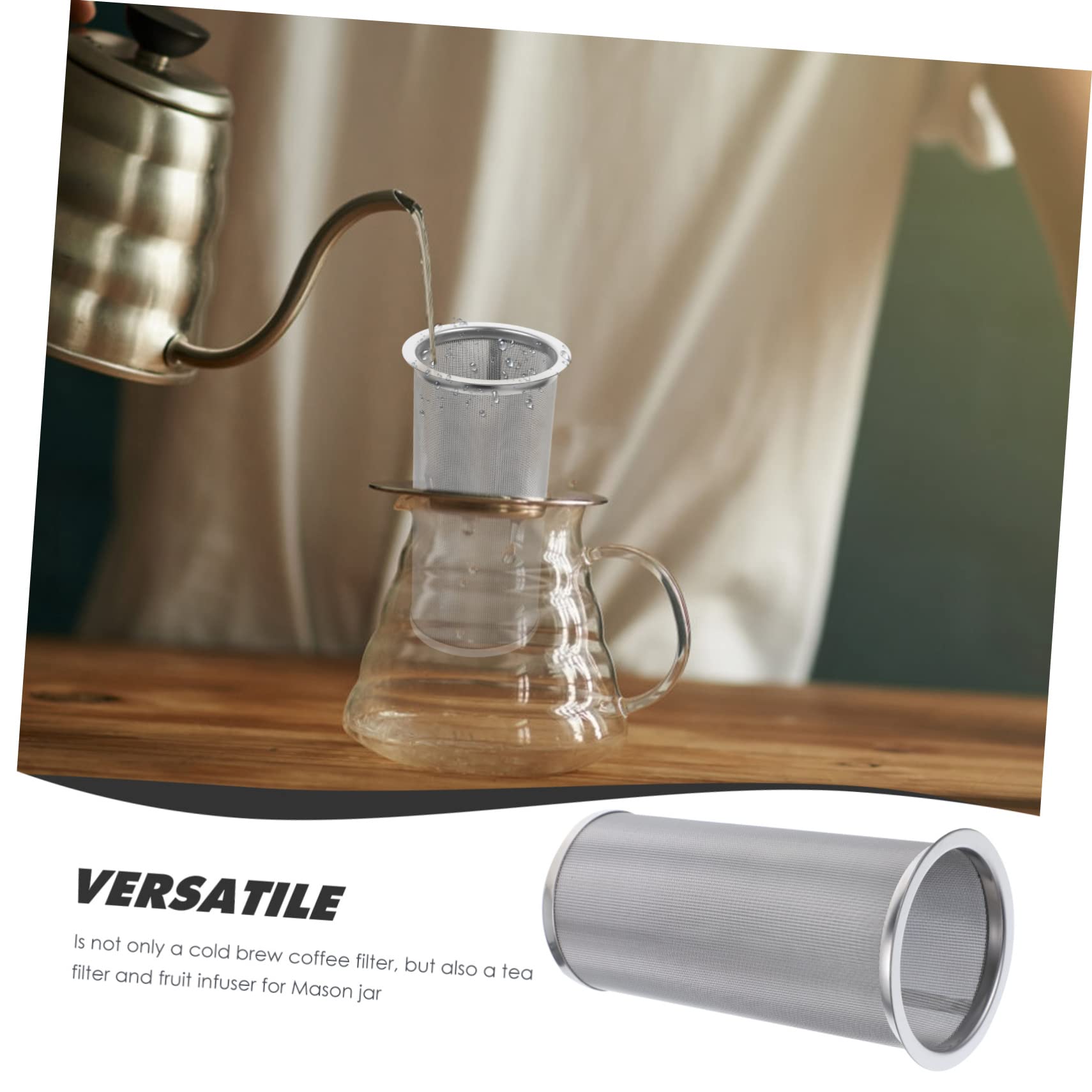 Alipis 3pièces Infuseur à Thé Acier Filtre à Café Réutilisable Portable Et Pratique Pour Infusion De Thé Et Café