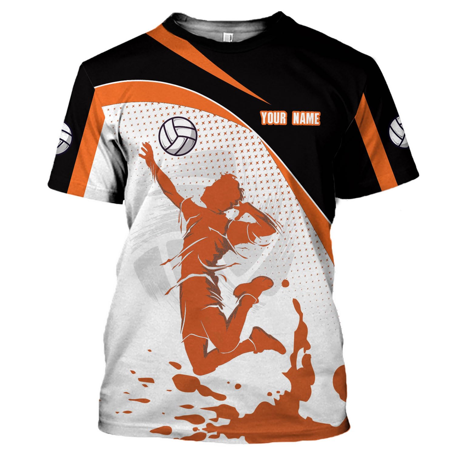 MAPrints Personalized Volleyball Shirt, Volleyball 3D Tshirt for Men & Women, Volleyball Uniform, Shirt for Volleyball Lover (Volleyball 27)