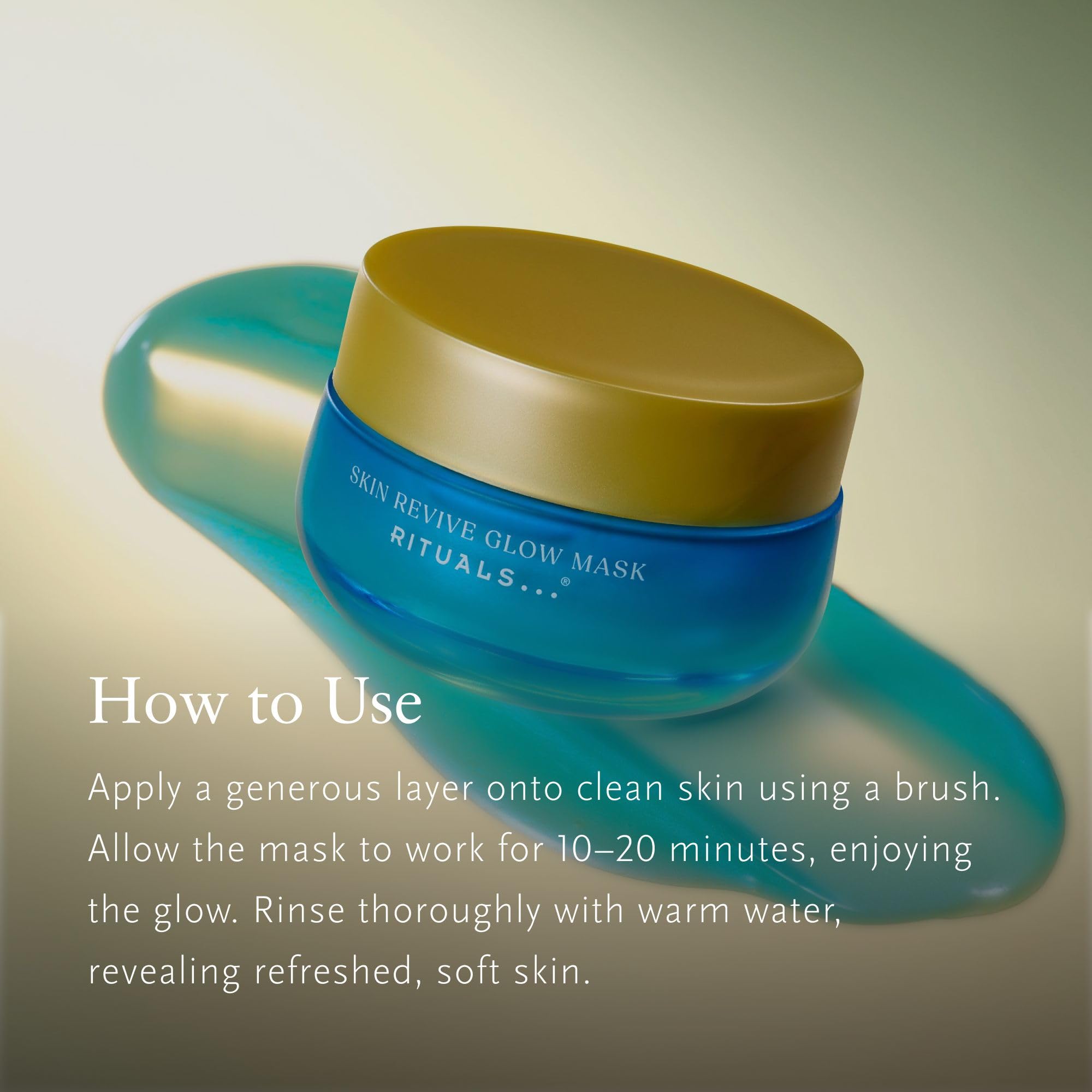 Rituals The Ritual of Seshen Skin Revive Glow Mask, masque crème gel avec aloe vera et cica, hydratant