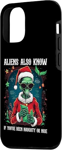Miniatura 2 de iPhone 14 Pro Aliens Also Know If You've Been Naughty Or Nice Christmas Case