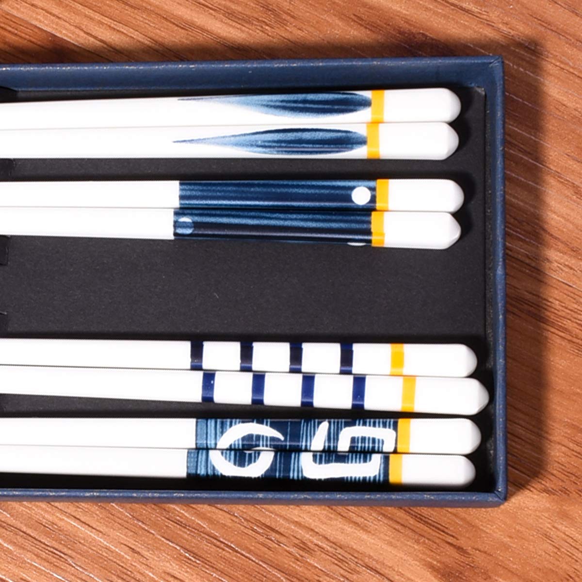 Ceramic Chopsticks Set - 4 Pairs with Gift Box -7