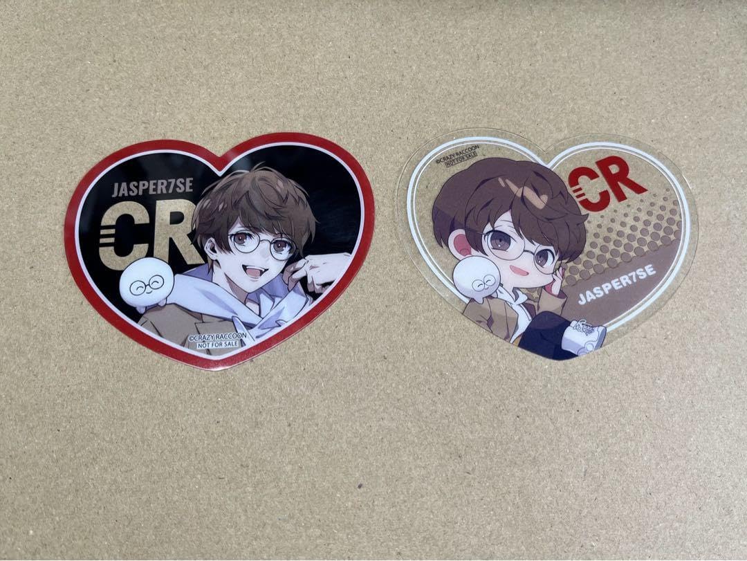 crazyraccoon CR jasper7se じゃすぱー　缶バッチ　グッズ CR CrazyRaccoon クレイジーラクーン缶バッジJasperじゃすぱー