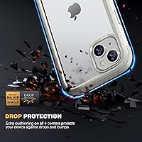 Vista 747 de Diaclara - Funda diseñada para iPhone 15 Plus de 6.7 pulgadas, transparente, cuerpo completo, con protector de pantalla, resistente de protección