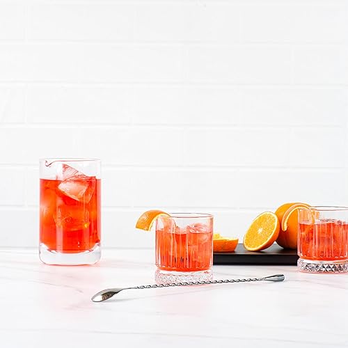 Miniatura 8 de Restaurantware Bar Lux - Cuchara de barra de 12 pulgadas, 1 cuchara agitadora de cóctel con mango de sacacorchos, cuchara mezcladora larga de acero