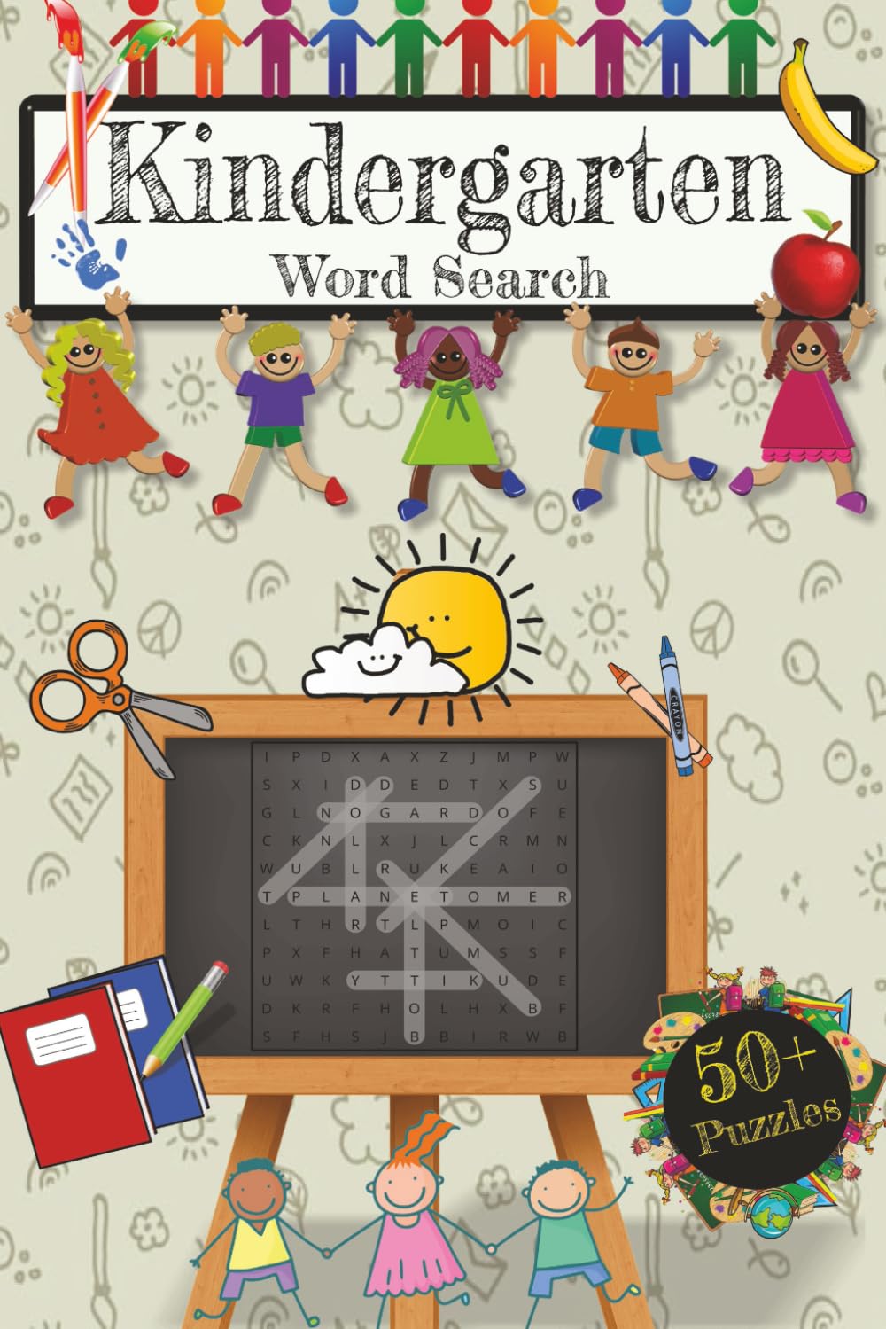 Kindergarten Word Search: Word Search Puzzles with Easy-to-Read Print about Kindergarten Vocabulary, Spelling Bee, Scholastic Words and More, 6x9 ... for Vacations, Holidays, and Relaxation