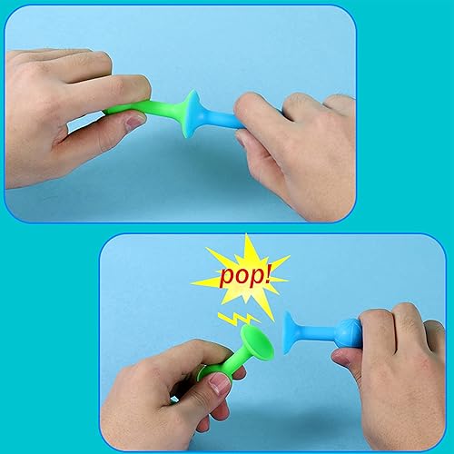 Miniatura 4 de Juego de construcción de juguetes de ventosa de 48 piezas, bloques de construcción de silicona, bloques de bricolaje - El juguete de ventosa son