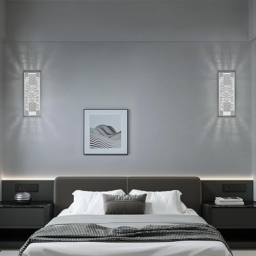 Miniatura 10 de Moderno aplique de pared de cristal con burbujas de cristal para baño, 15.15 pulgadas, luces LED doradas de tocador para baño, pasillo, dormitorio,