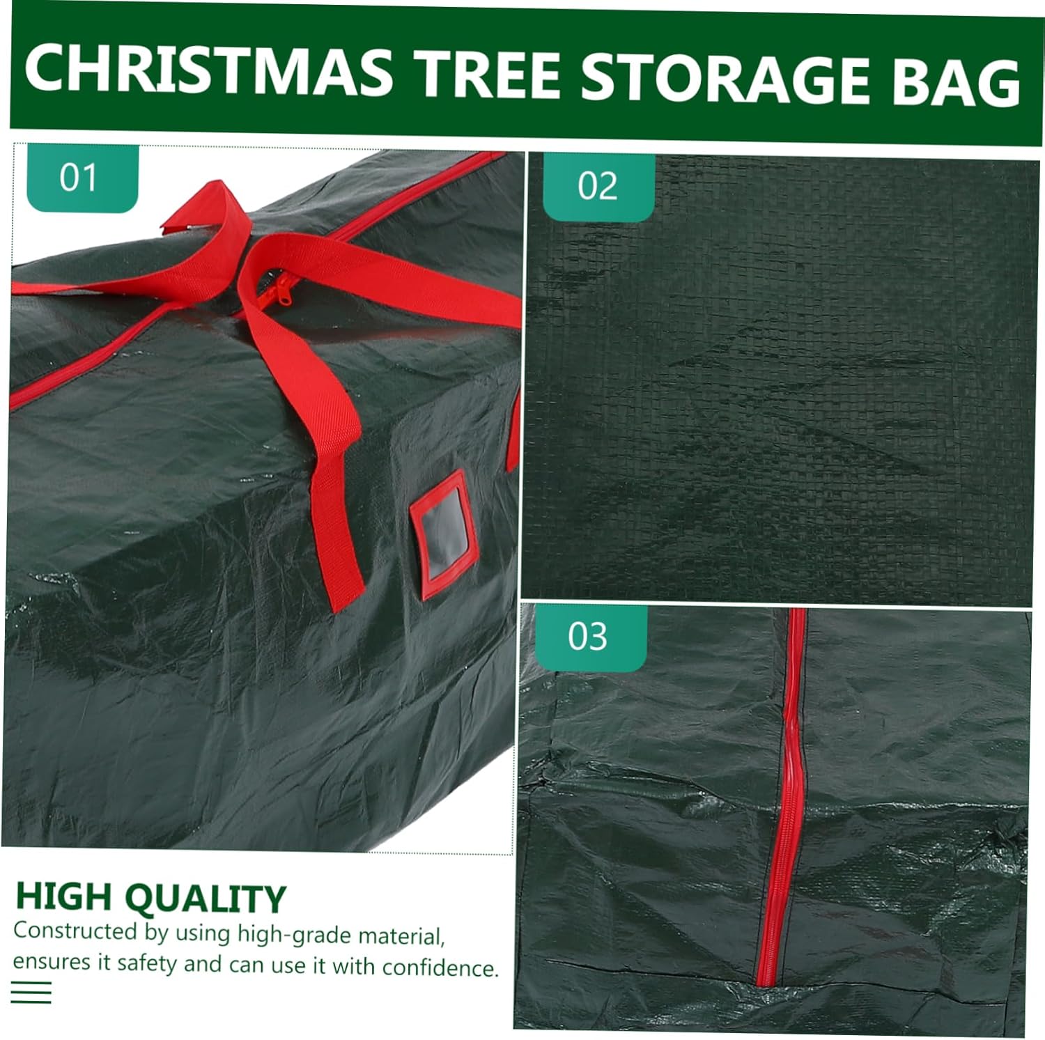 Ciieeo 1pc Christmas Tree Storage Bag Organizer for Holiday Decor Capacity Material Dust for Seasonal Storage and Moving