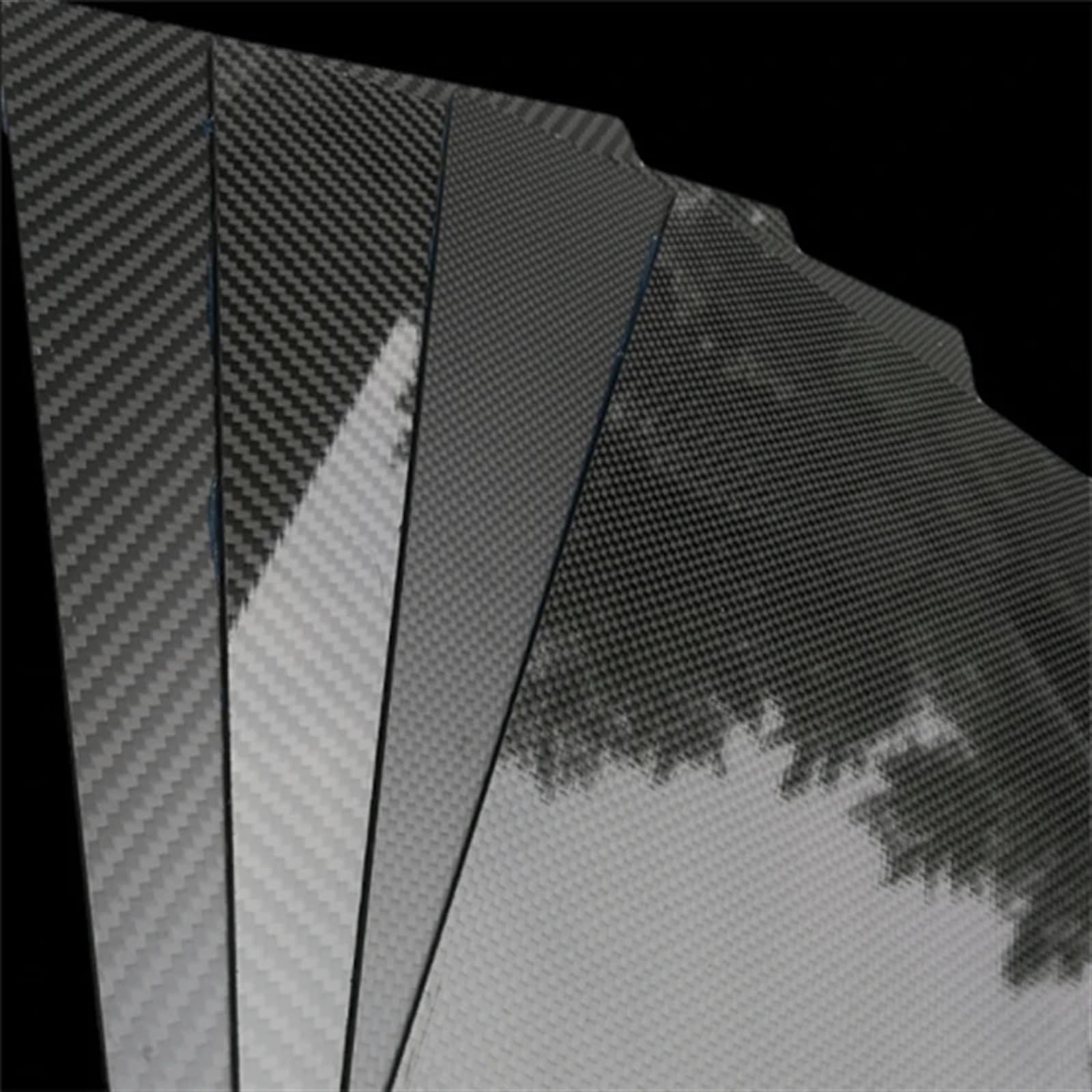 1PCS 200x300mm Carbon Fiber Board Plate Panel Sheets High Composite Hardness Material 0.5mm 1mm 2mm 3mm 4mm 5mm Thickness for RC 3k Carbon Fiber(1.0mm Twill Matte)