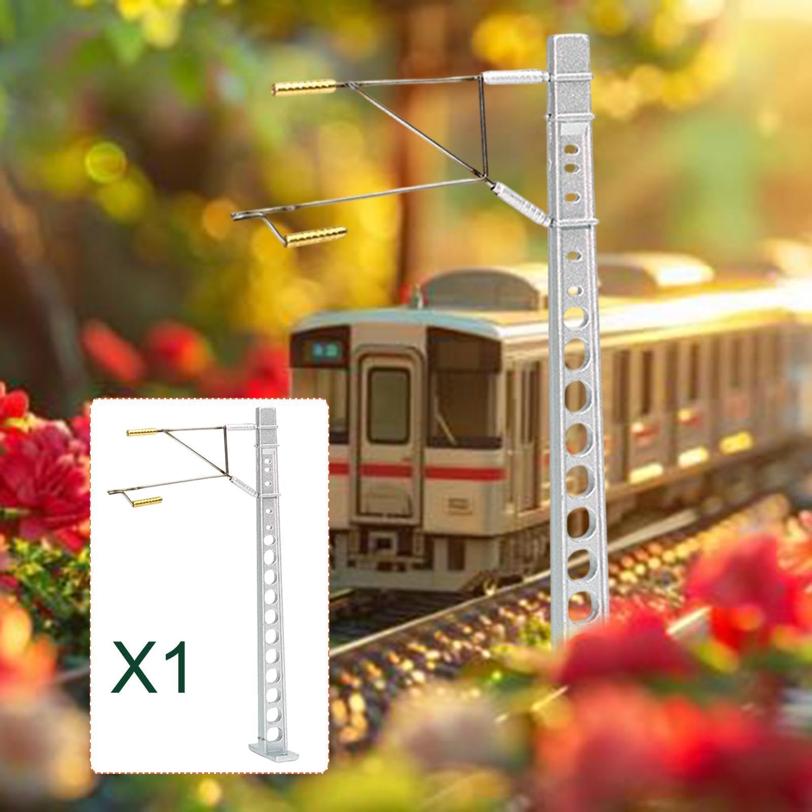 Palo della Linea Aerea per modellismo Ferroviario in 1:87 Ho, Simulazione in Miniatura, Albero della catenaria per progetti Fai da Te di