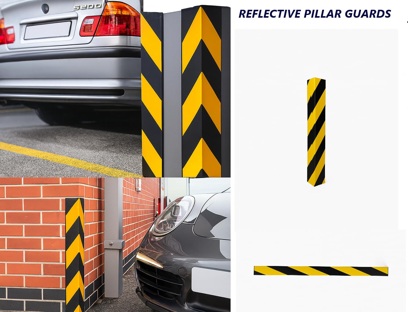 Heavy-Duty EVA Foam Car Door Protector by Tjikko Extra Thick Self-Adhesive Guard for Scratch Prevention and Paint Safety in Residential Garages, Warehouse Walls & Tight Parking Spaces (2) 1