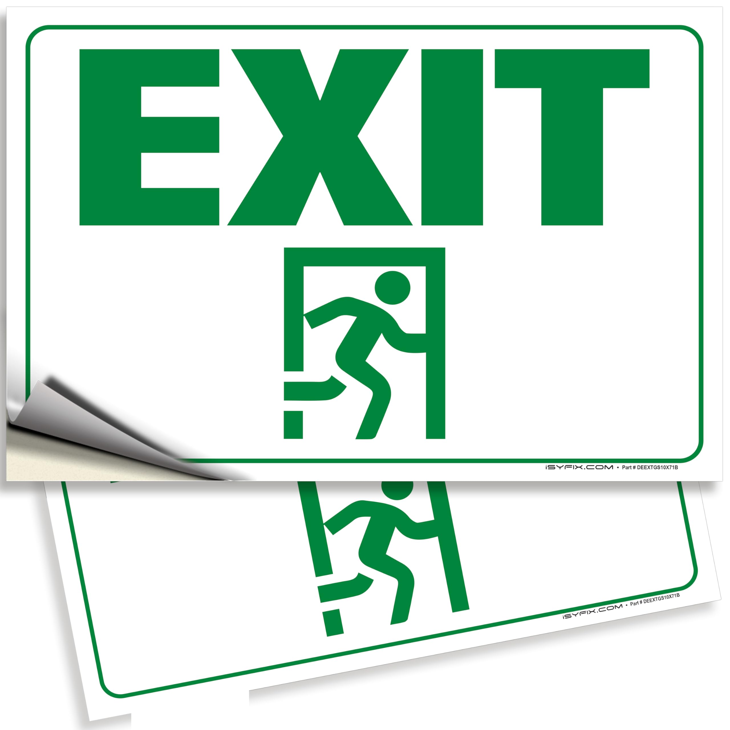 Amazon.co.jp: Exit Green ステッカー - ペアレント L : Industrial