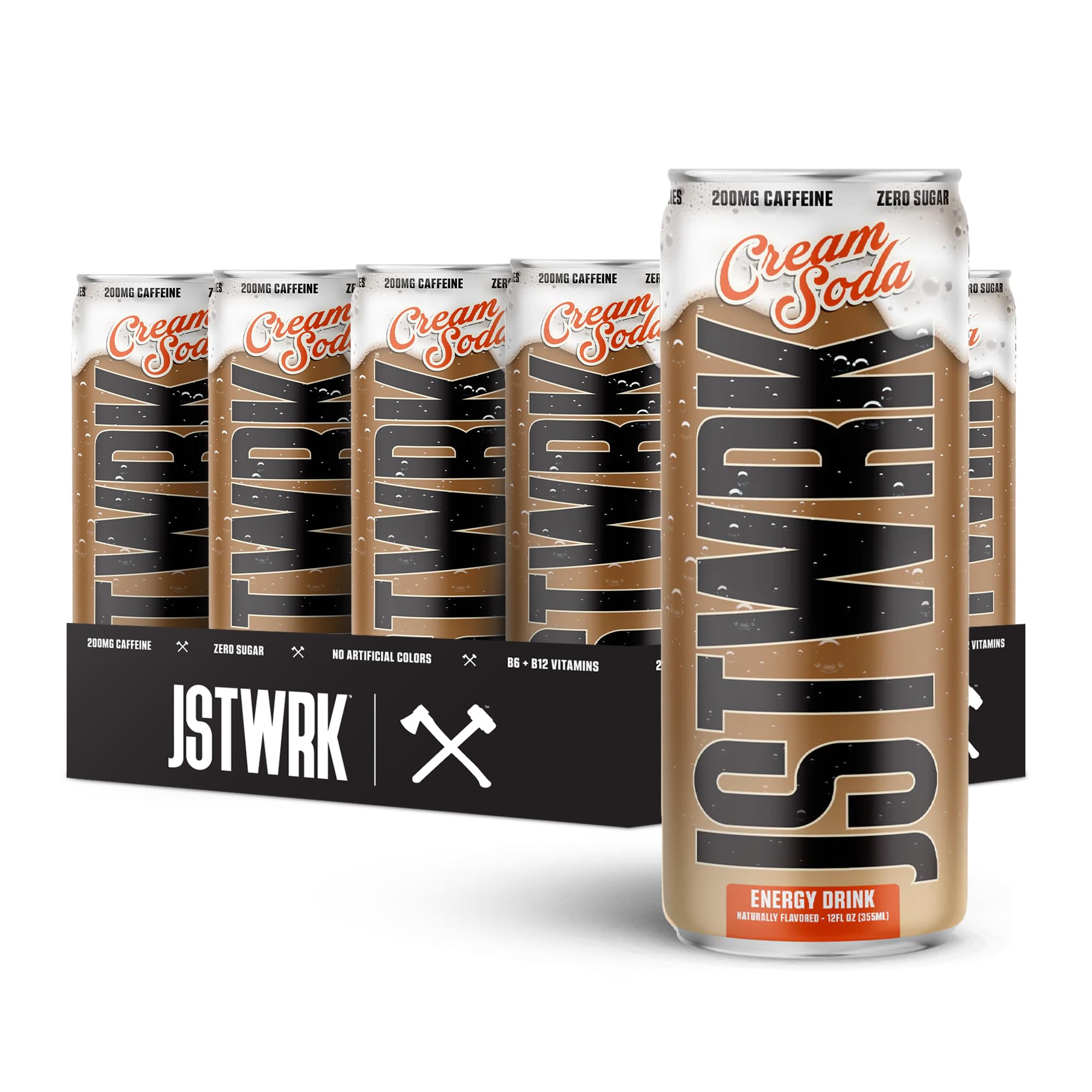 Amazon.com : JST WRK Energy Drink - 12-Pack, Sugar-Free, Zero