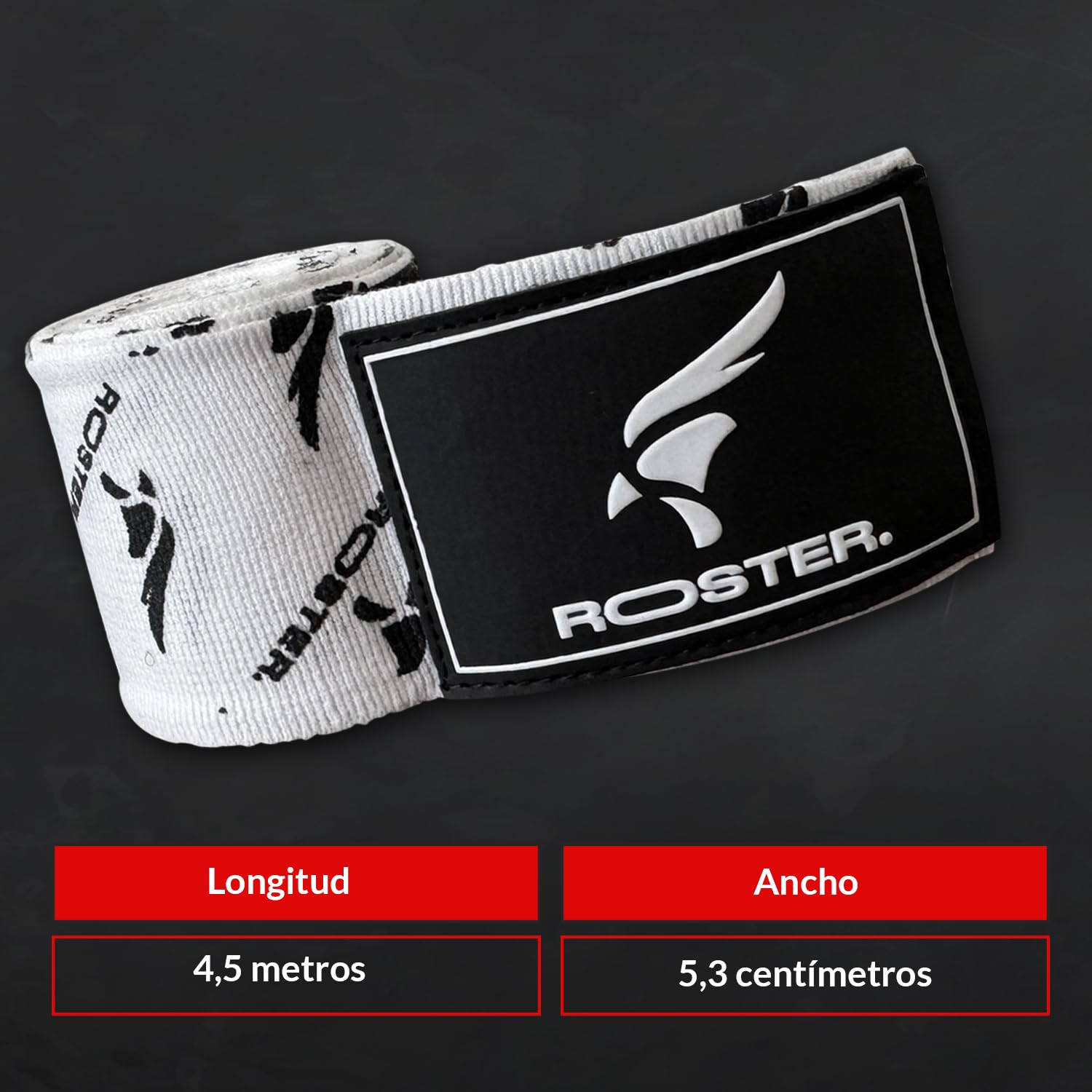 ROSTER. Cinta de Boxeo elasticas 4,5 Metros MMA Muay Thai Kick Boxing
