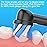 Replacement Brush Heads Fit for Braun Oral b, Compatible with Oral-B Pro 1000/2000/3000/5000/6000 Smart and Genius Electric Toothbrush, 12 Pcs (Black)