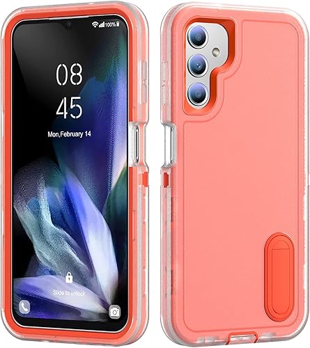 Miniatura 4 de IDweel Funda para Galaxy A14 5G, protección resistente, a prueba de golpes, antiarañazos, ajuste delgado, ligera, duradera, con función atril para