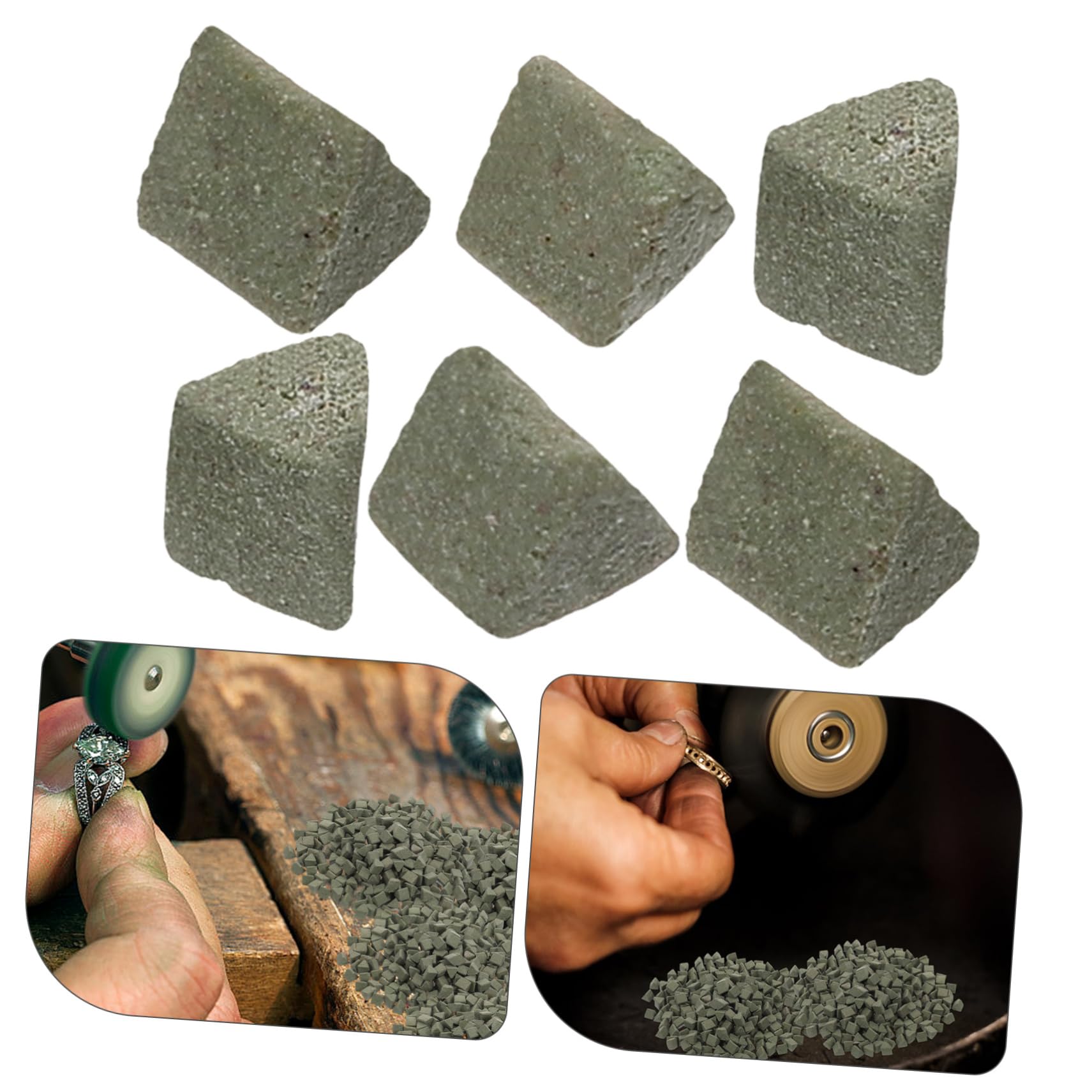 Mobestech 4pezzi Borsa Media Abrasiva Per Lucidatura Polishing Media Per Macchine Vibranti e Gioielli Per Finitura Senza Contaminazioni