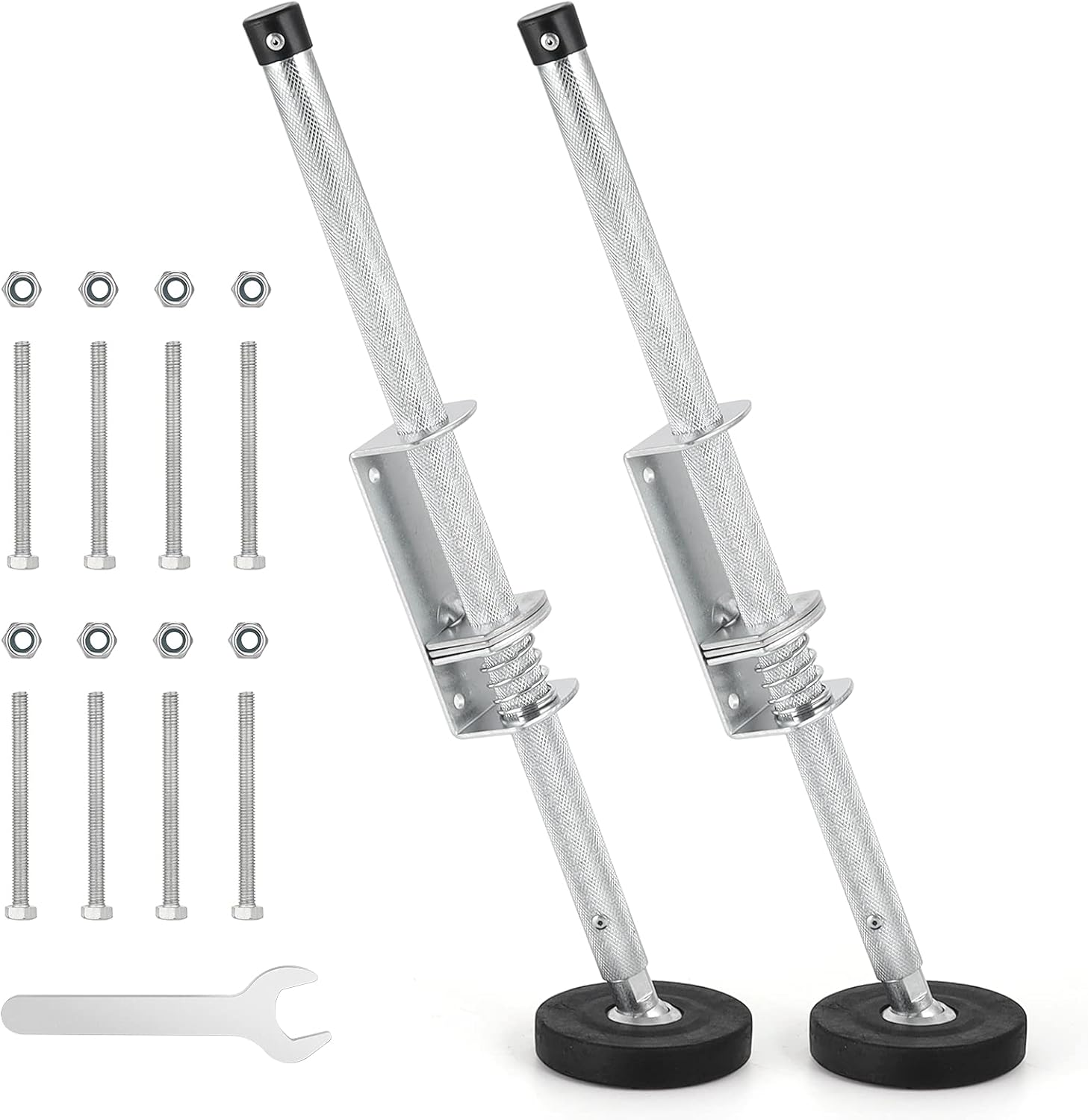 SLIIMU Ladder Leveler Pair with Engraved AntiSlip Pattern Steel Pole