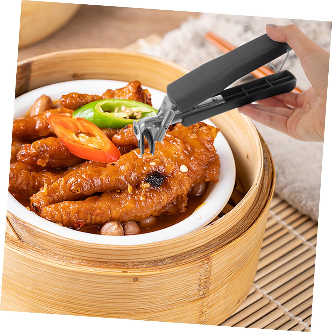 BESPORTBLE Convenient Hot Dish Gripper 4pcs Anti-scalding Bowl Clip Pot Clip Ideal Present for Family Friends