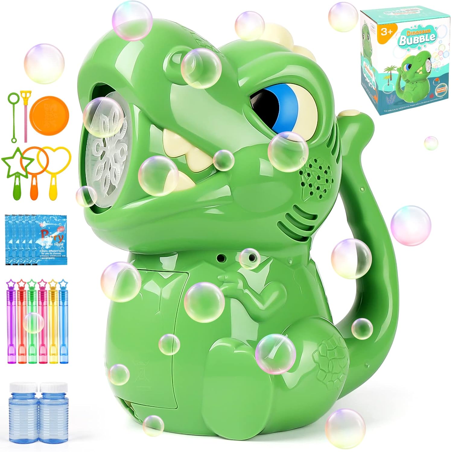 Bubble Machine for Kids, Dinosaur Automatic Bubble Blower for Toddlers