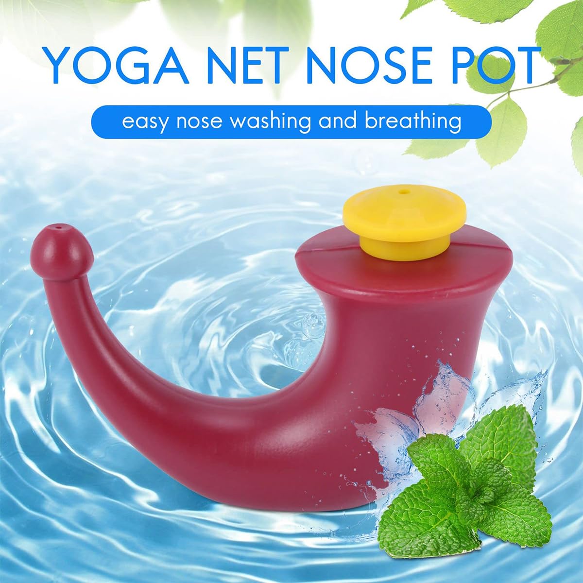 Neti Pot de yoga pour le nez, Système d'irrigation sinusoïdale, 200 ml