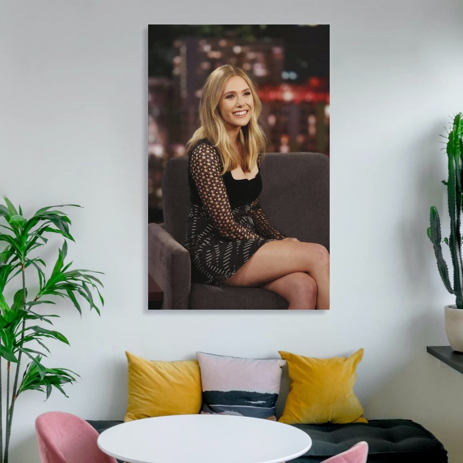 Elizabeth Olsen Sexy Actress Poster (22) Artworks Canvas Poster