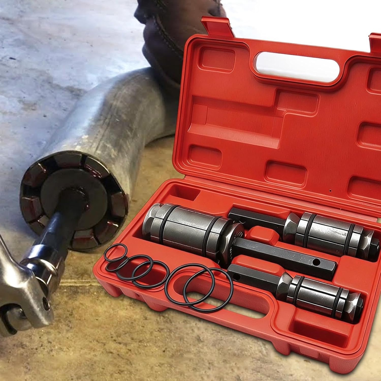 Exhaust Expander 1 1/8 – 3 1/2 Inches Automotive, Repair Tool Kit Pipe, Set Trucks Vehicles Motorcycle Shop | Trucks Vehicles Motorcycle Repair Shop Maintenance Garage Generator HVAC System