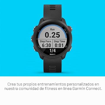 Garmin Forerunner 245 Music GPS Running Smartwatch with Music and Advanced Dynamics, Black (Renewed)
