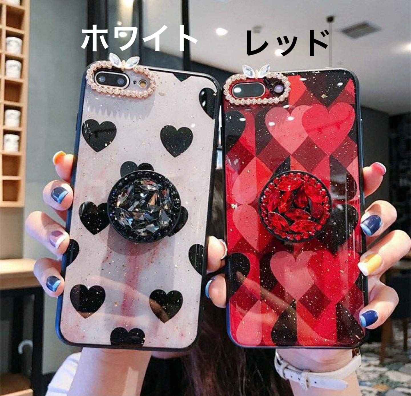 Amazon.co.jp: iPhone12/12proケース チャーム キラキラストーン