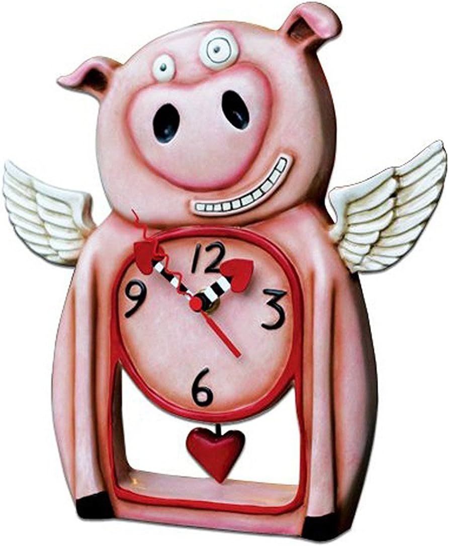 Allen Designs This Little Piggy Standing Pendulum Clock