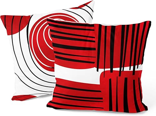 Berkin Arts Fundas de almohada cuadradas decorativas para casa de campo, diseñadas con diseño abstracto de mármol, hechas de mezcla de poliéster,
