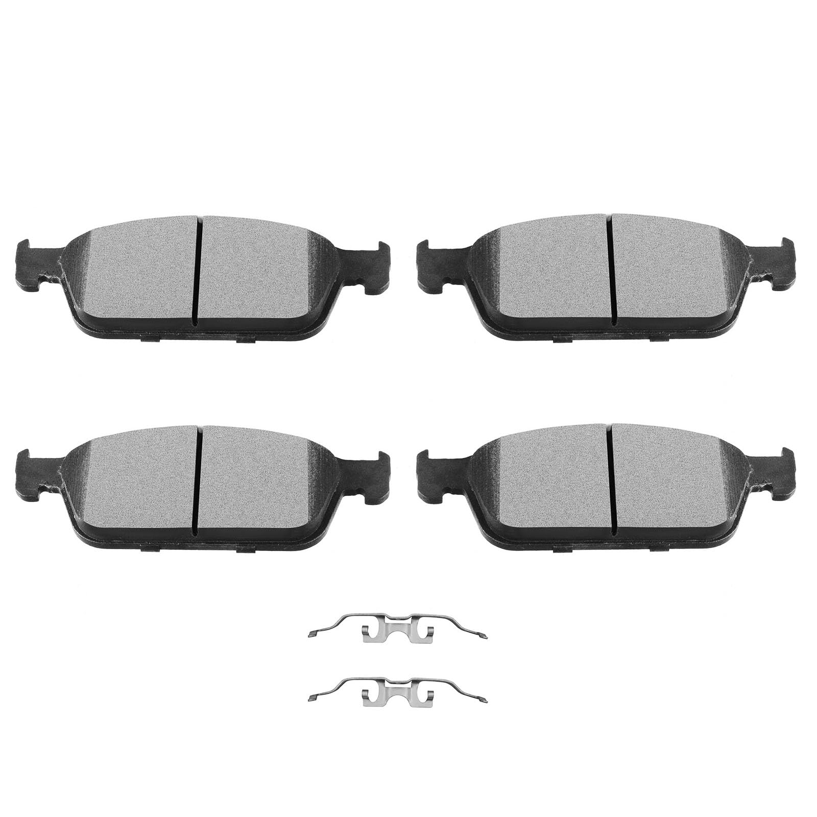 SCITOO D1645 Front Semi-Metal Brake Pads Sets - Fit For Ford Escape 2013-2019, Focus 2013-2018, Transit Connect 2014-2019, Lincoln MKC 2015-2019