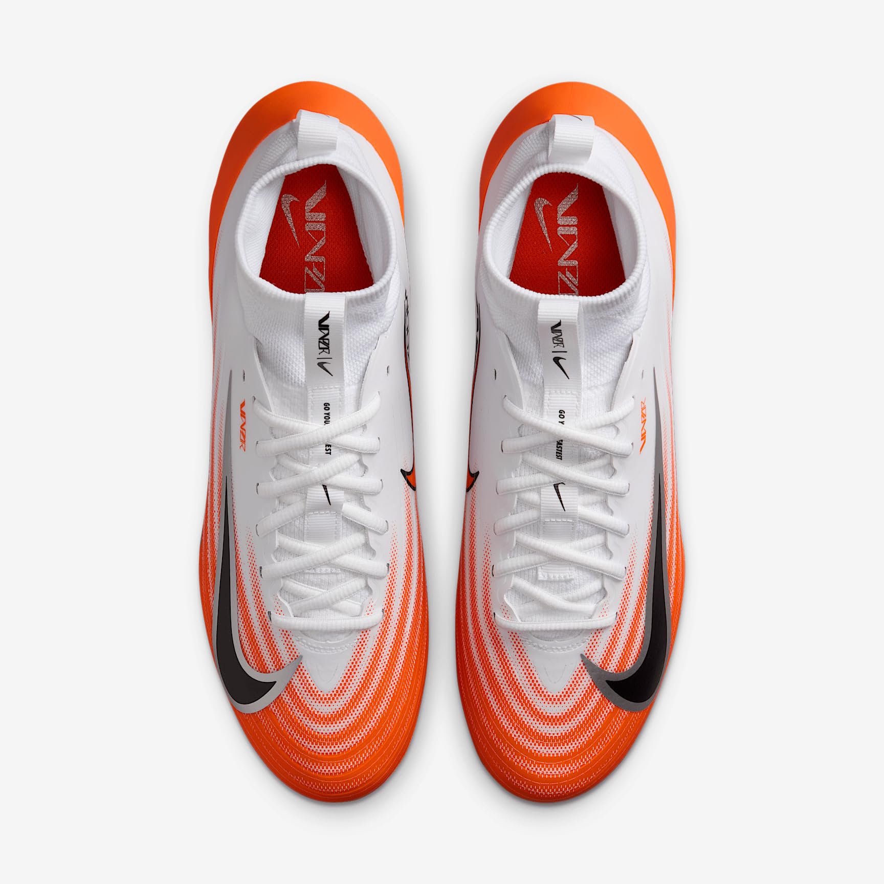 Nike Vapor Pro 1 Football Cleats (HM8850-103, White/Saf  display picture 3