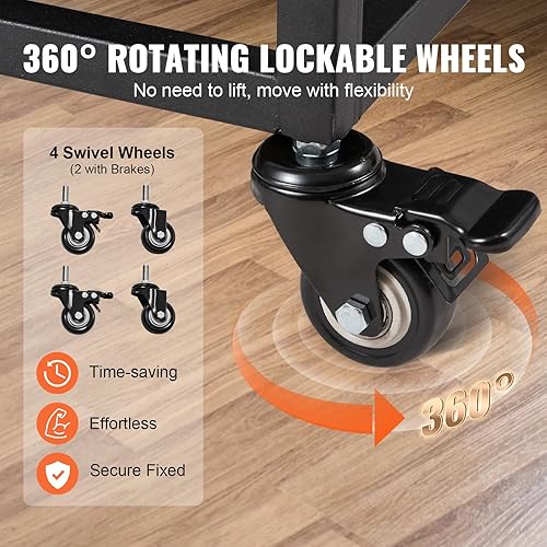 Miniatura 4 de VEVOR Jaula para perros de alta resistencia de 42 pulgadas, jaula indestructible, perrera resistente de 3 puertas para perros medianos a grandes con