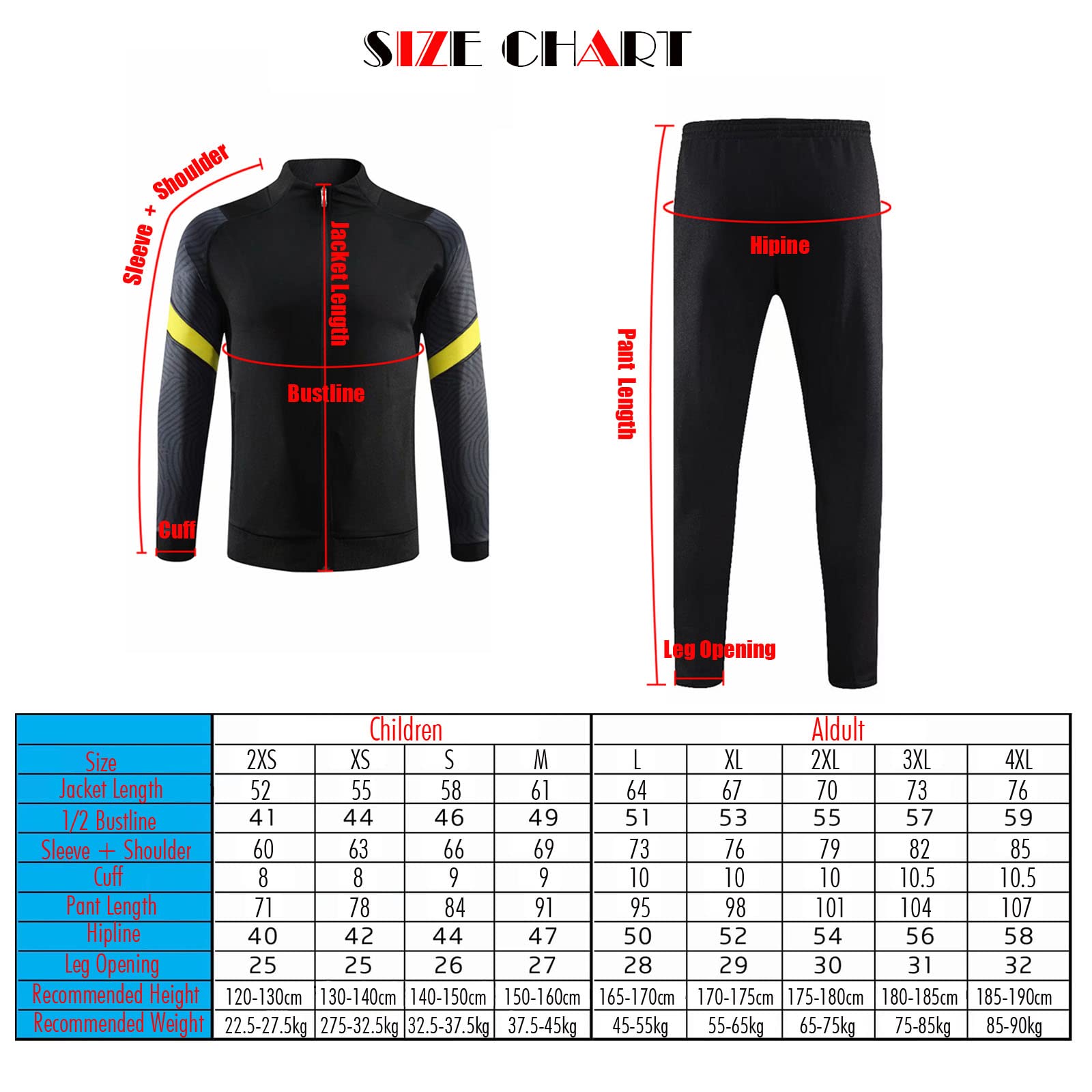 LZQpearl męski komplet urlopowy, uniseks strój piłkarski, kurtka ze stójką, z zamkiem błyskawicznym i spodniami do joggingu (D.2XL)